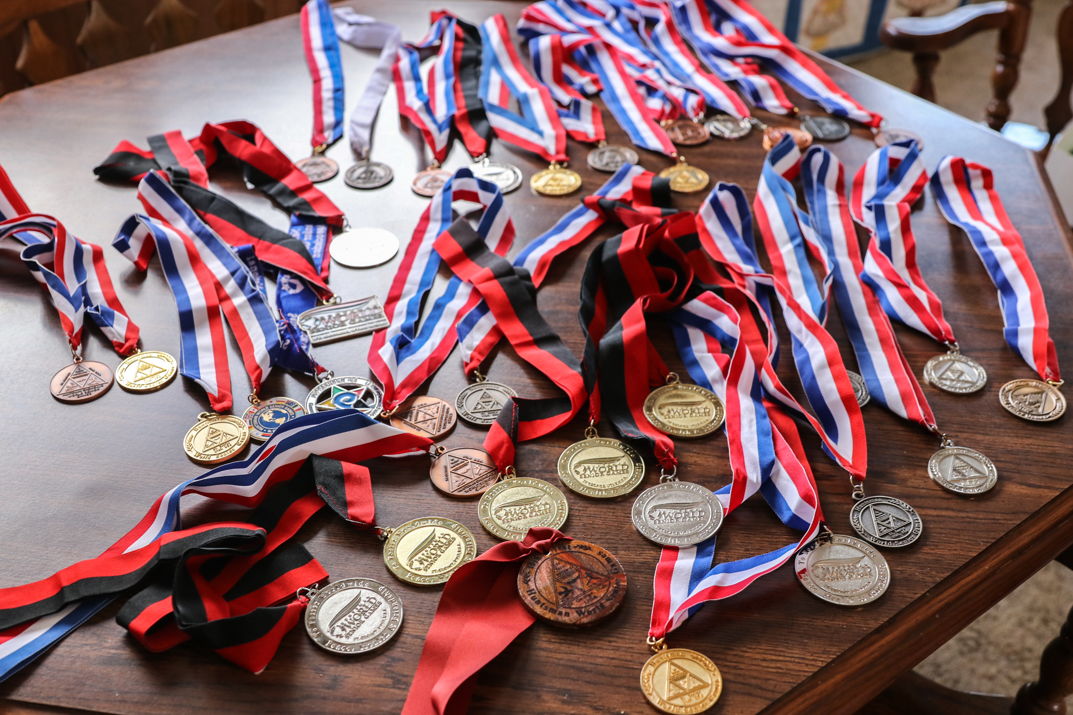 Medals from the Senior Olympics
