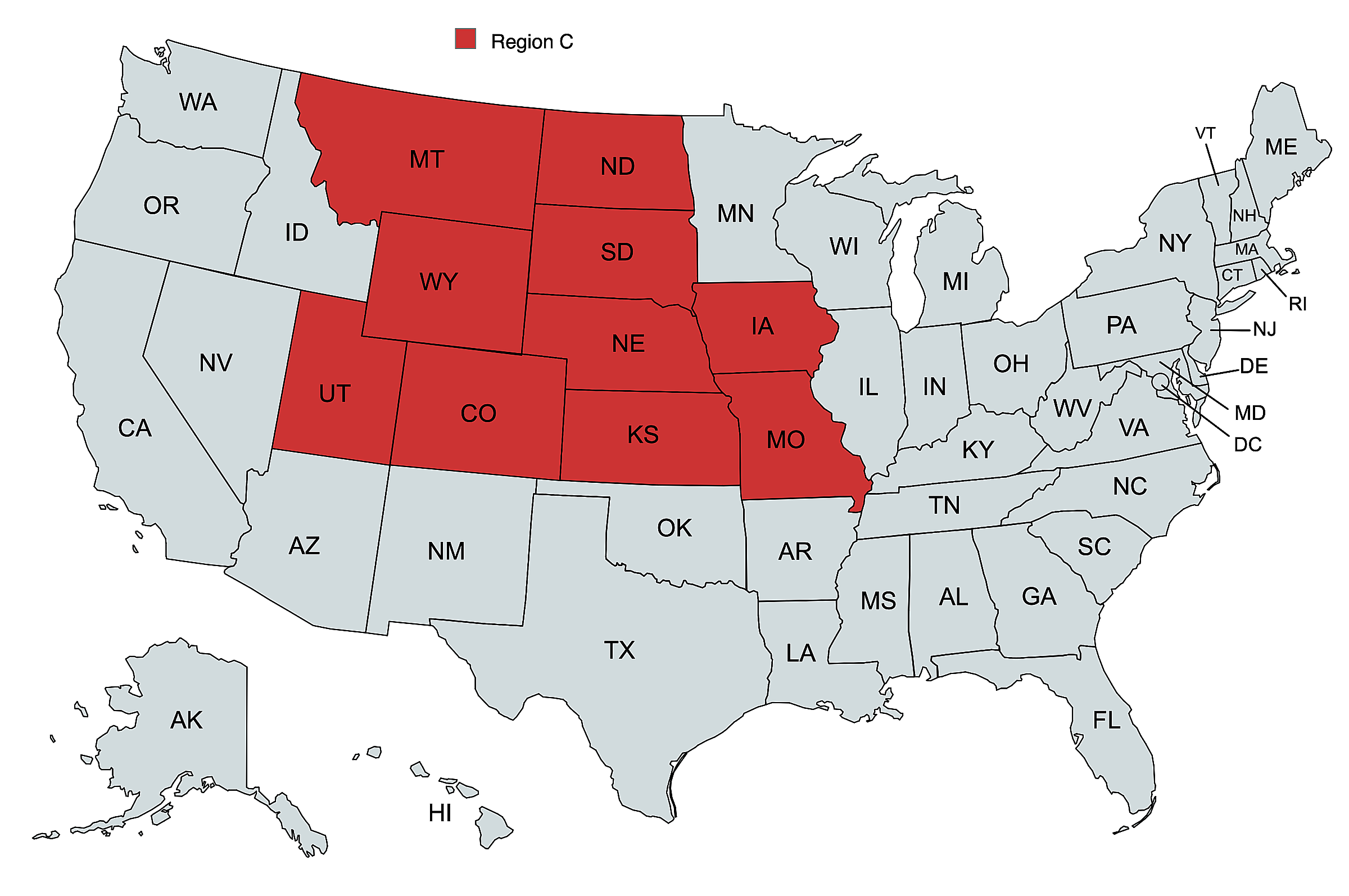 Region C Map Chart