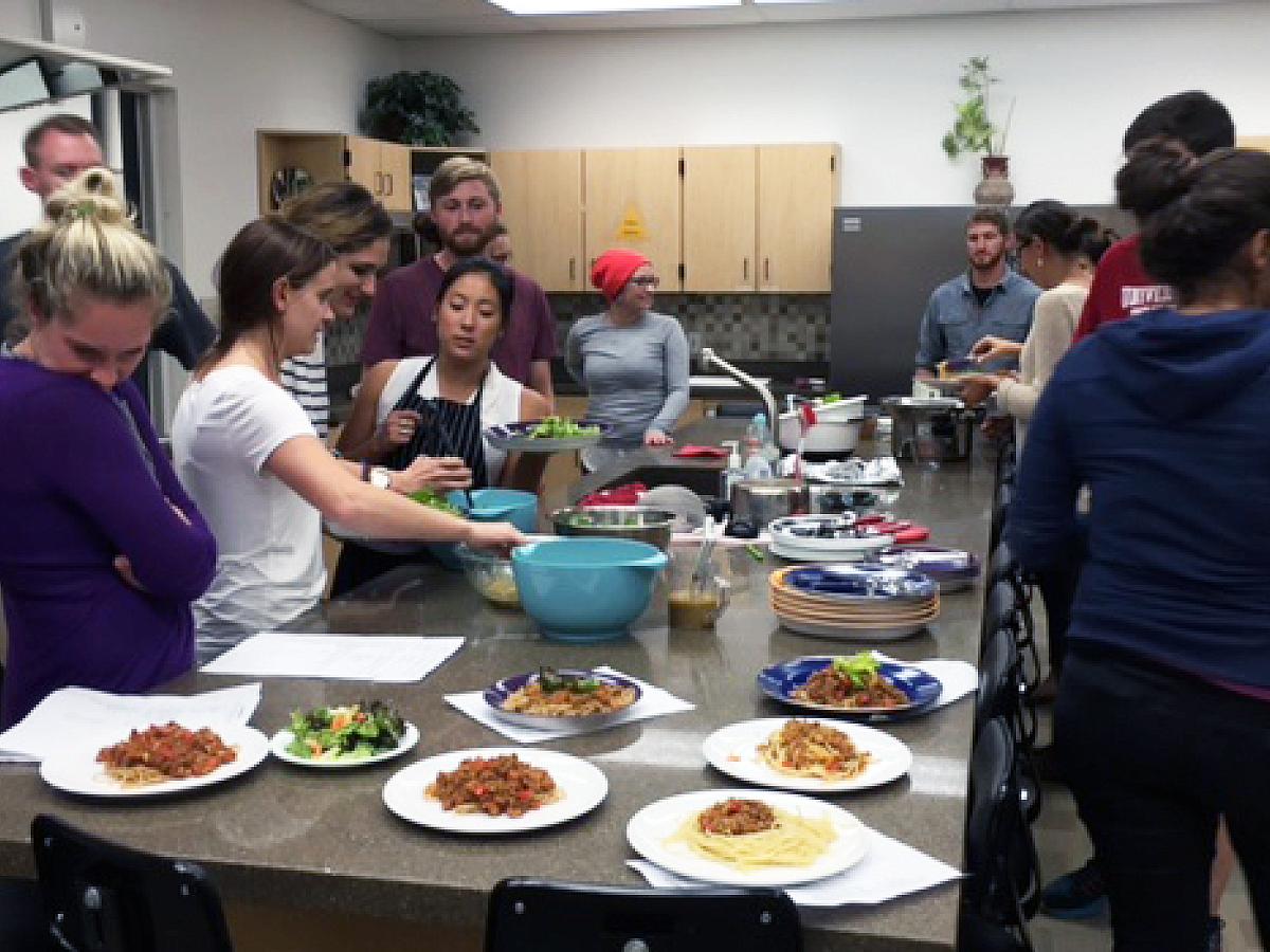 NUIP Culinary Medicine Class Preparing To Eat The Food