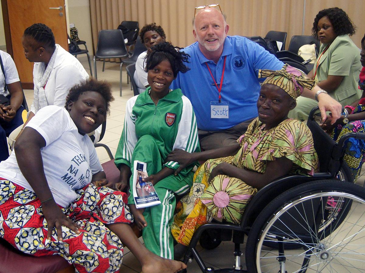 Scott Ward serving with LDS Charities in Africa