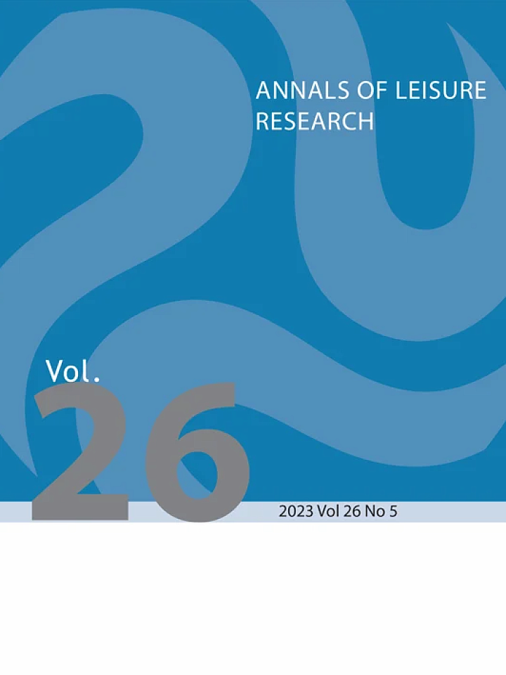 Annals of Leisure Research Cover