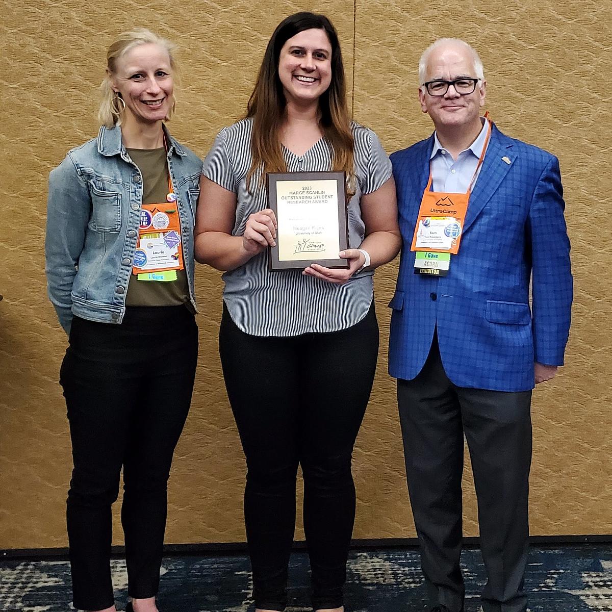 Meagan Ricks accepting award