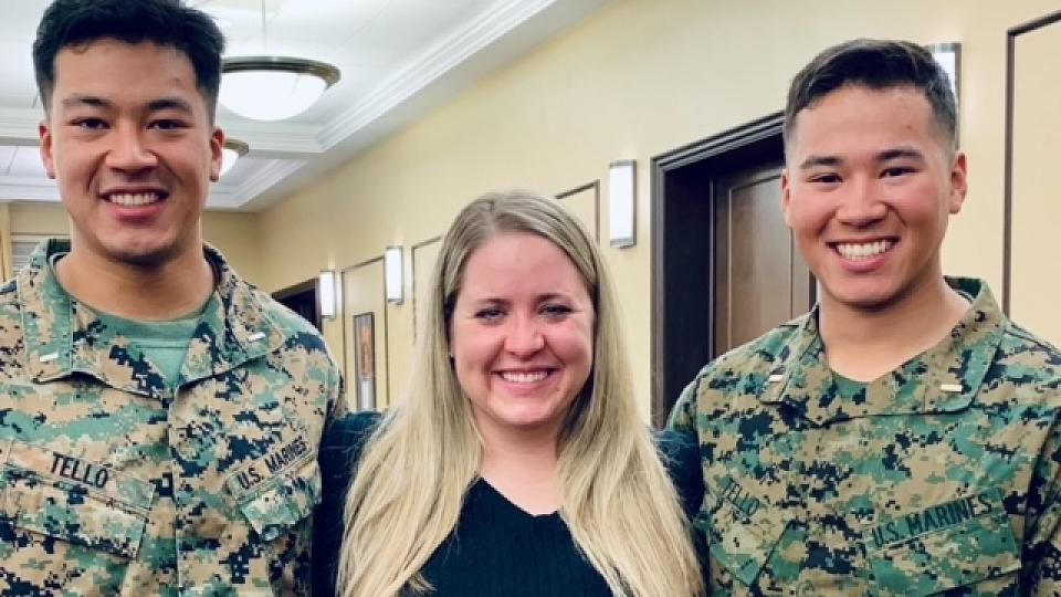 Stephanie Symons and Marines 