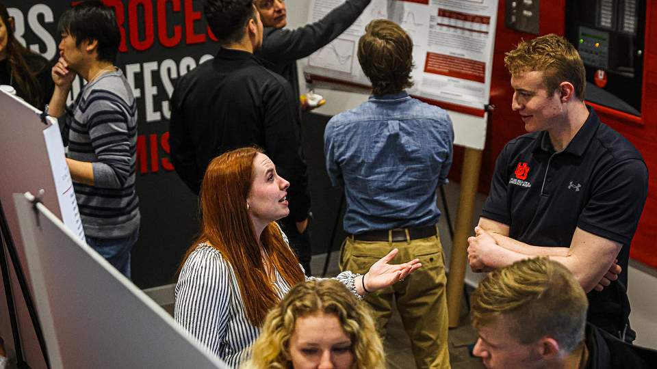 Student presentations at symposium